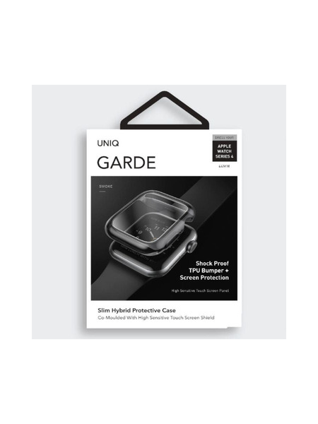 Uniq Garde Hybrid Apple Watch Series 4 Case With Screen Protection  詳細画像 スモークグレイ 1